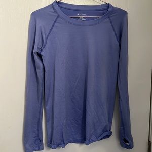 Buff Bunny XL workout shirt with back cut out and thumb holes